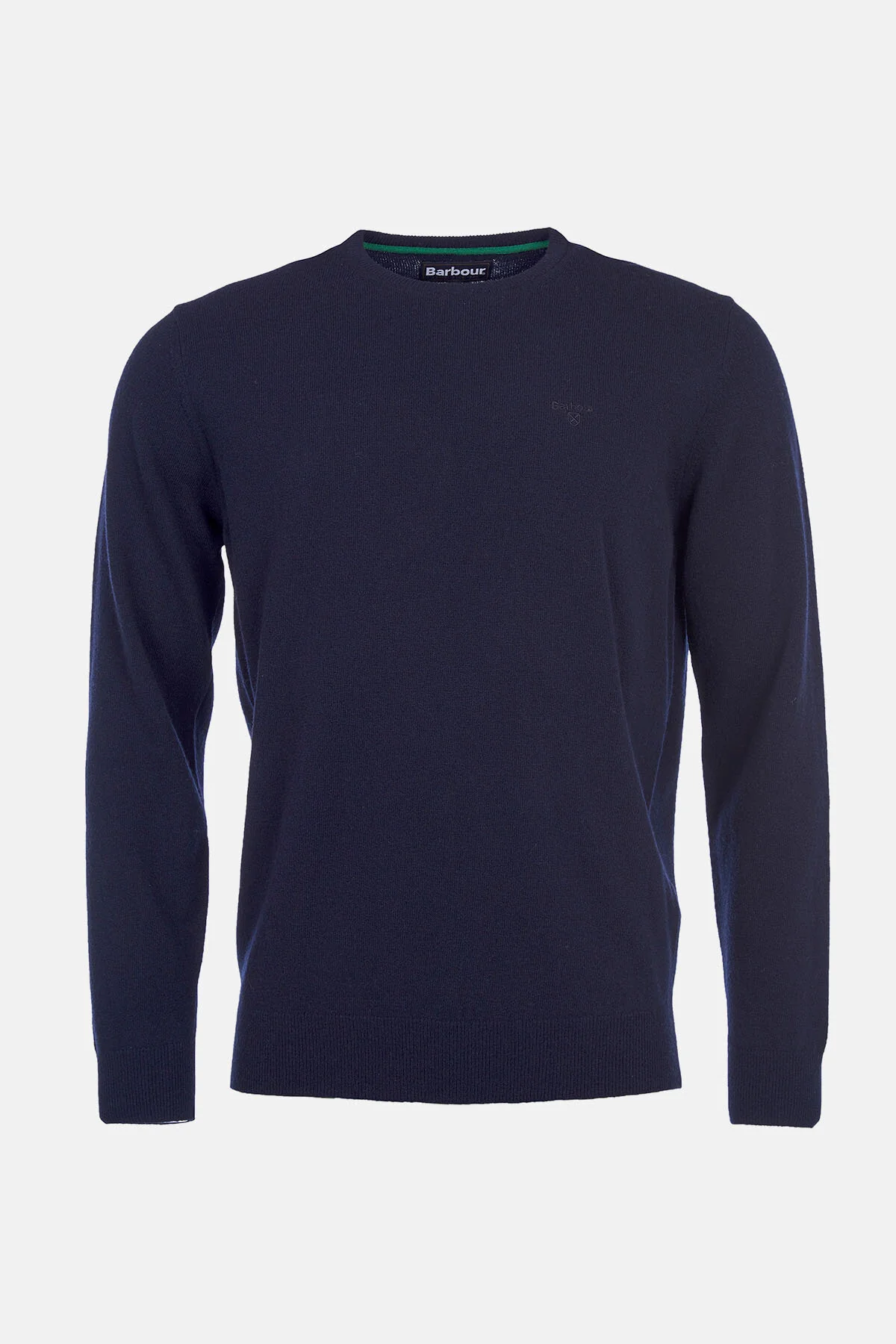 Crew Neck Wool Sweater - NAVY