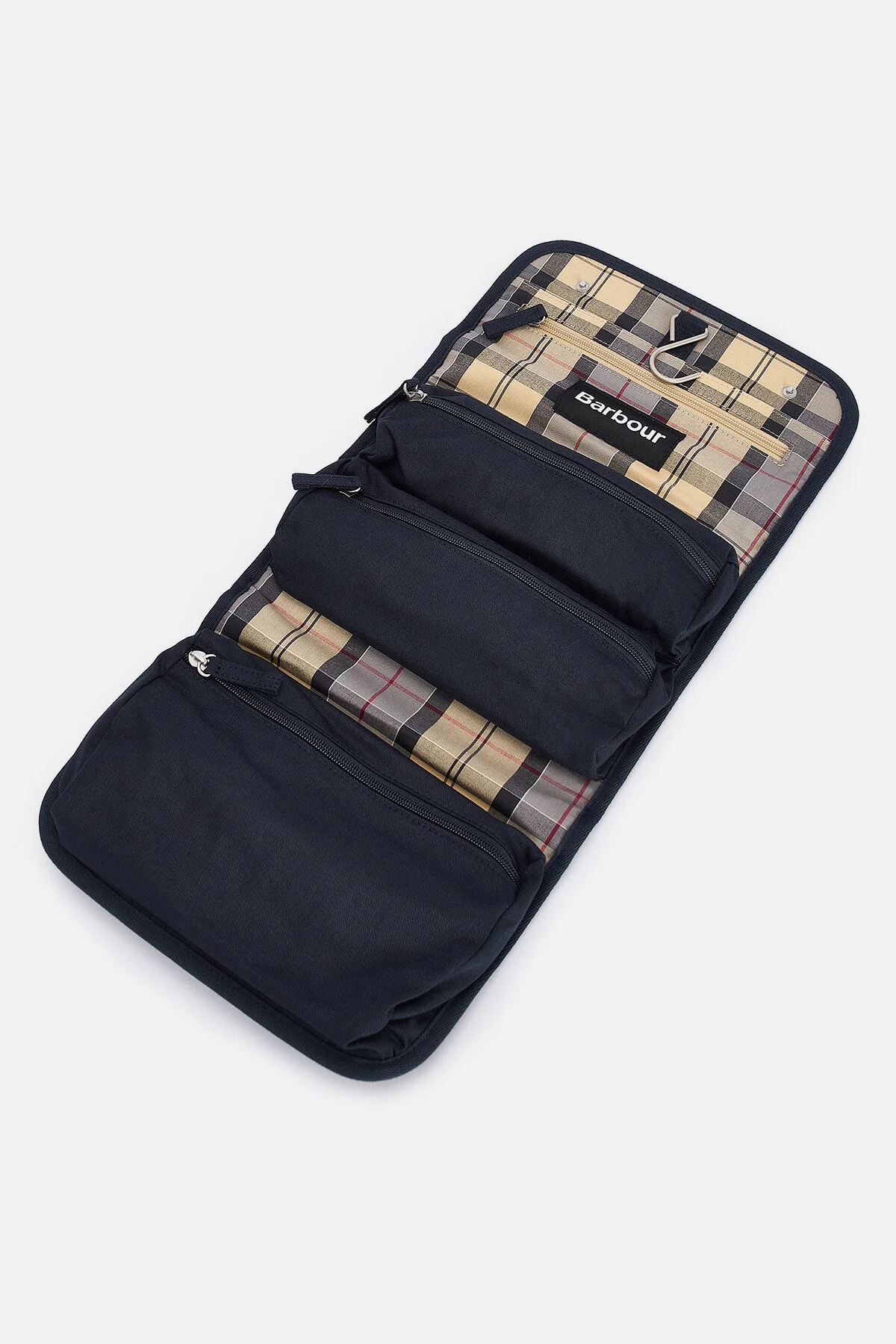Cascade Waxed Hanging Wash Bag - NAVY