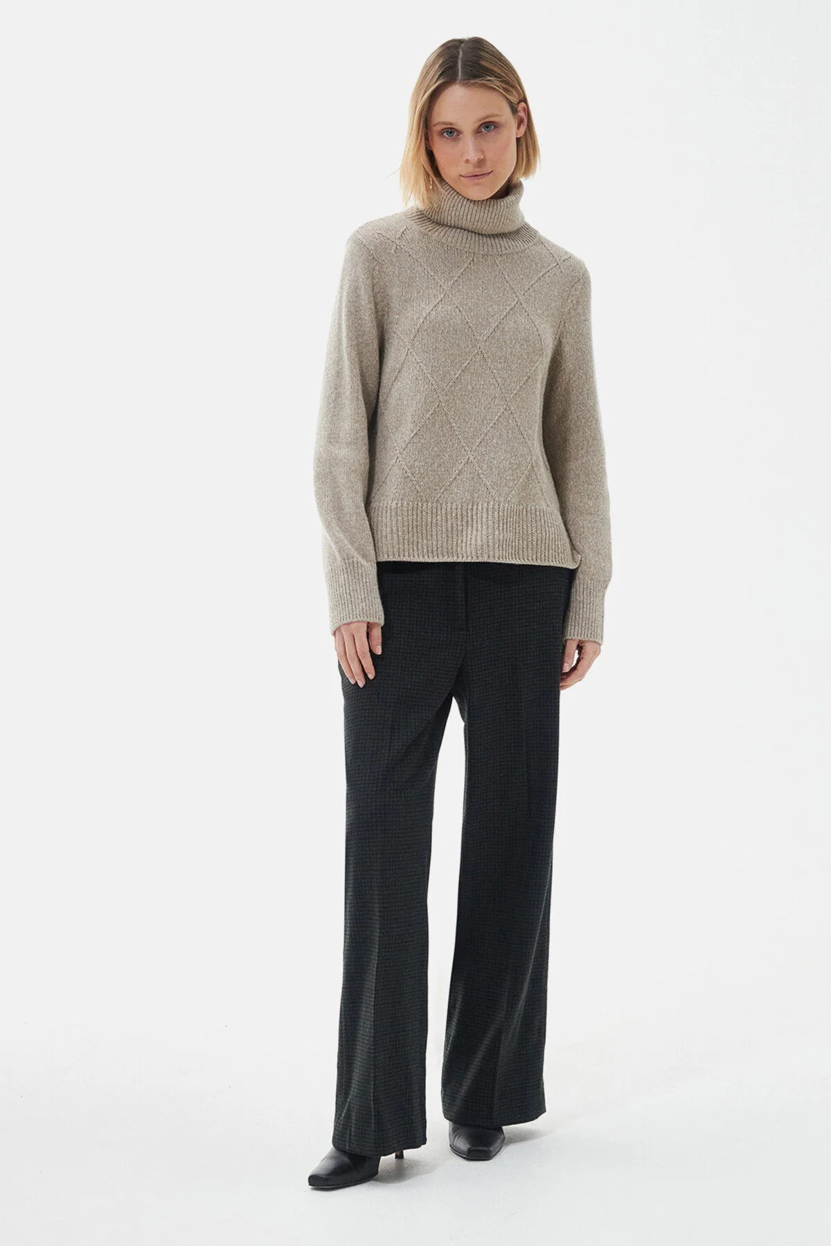 Laverne Knitted Jumper - LT FAWN