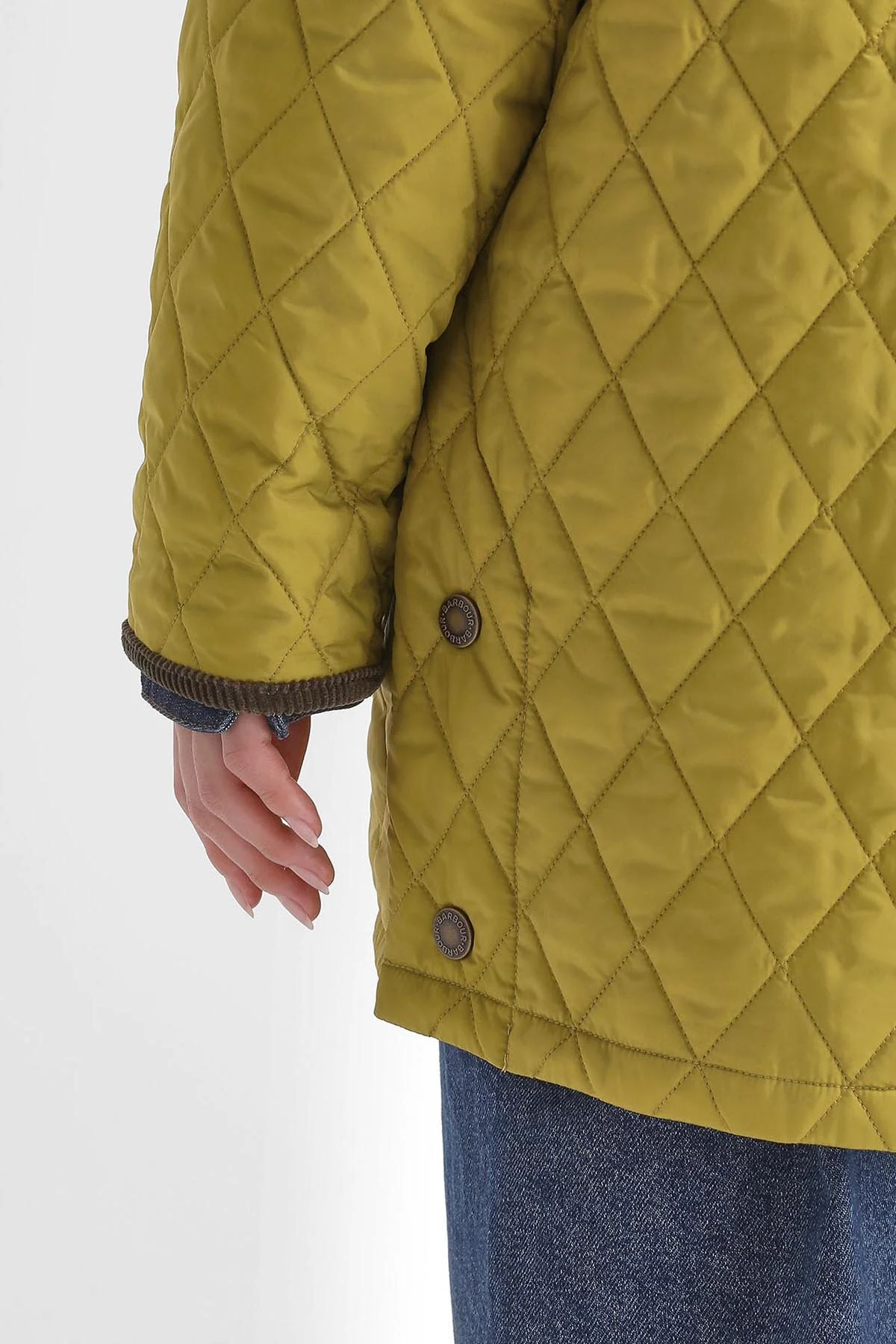 The Edit by Alexa Dominic Quilted Jacket - POLLEN/OLIVE