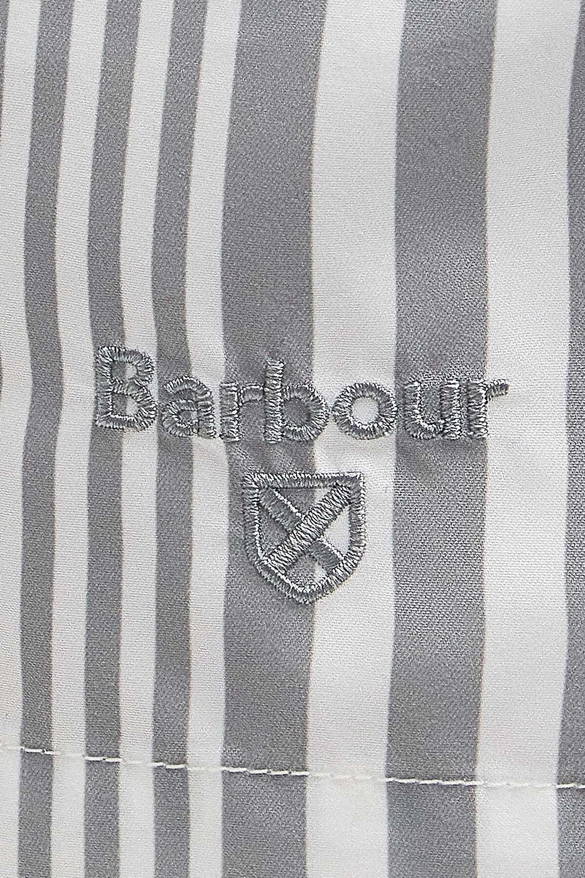 Decklam Striped Swim Shorts - FOREST FOG