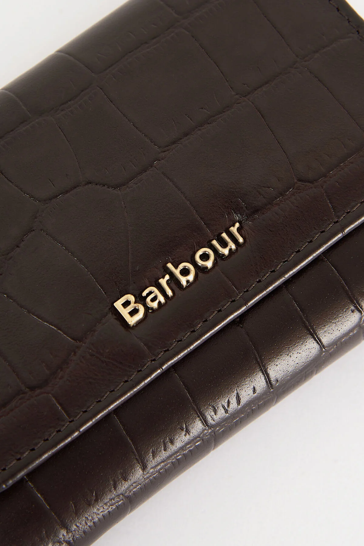 Croc French Purse - BLACK CHERRY