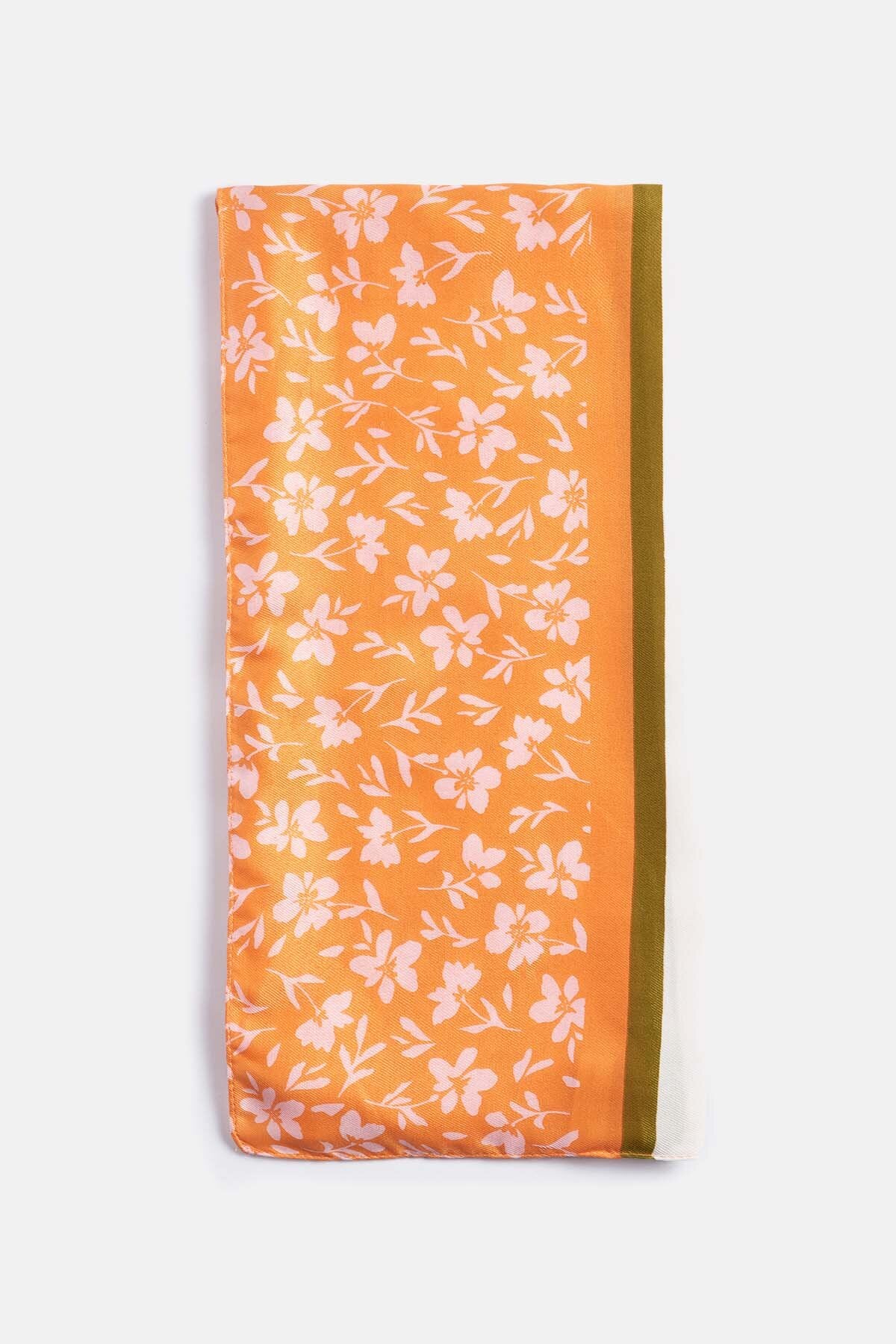 Kelley Floral Scarf - APRICOT CRUSH