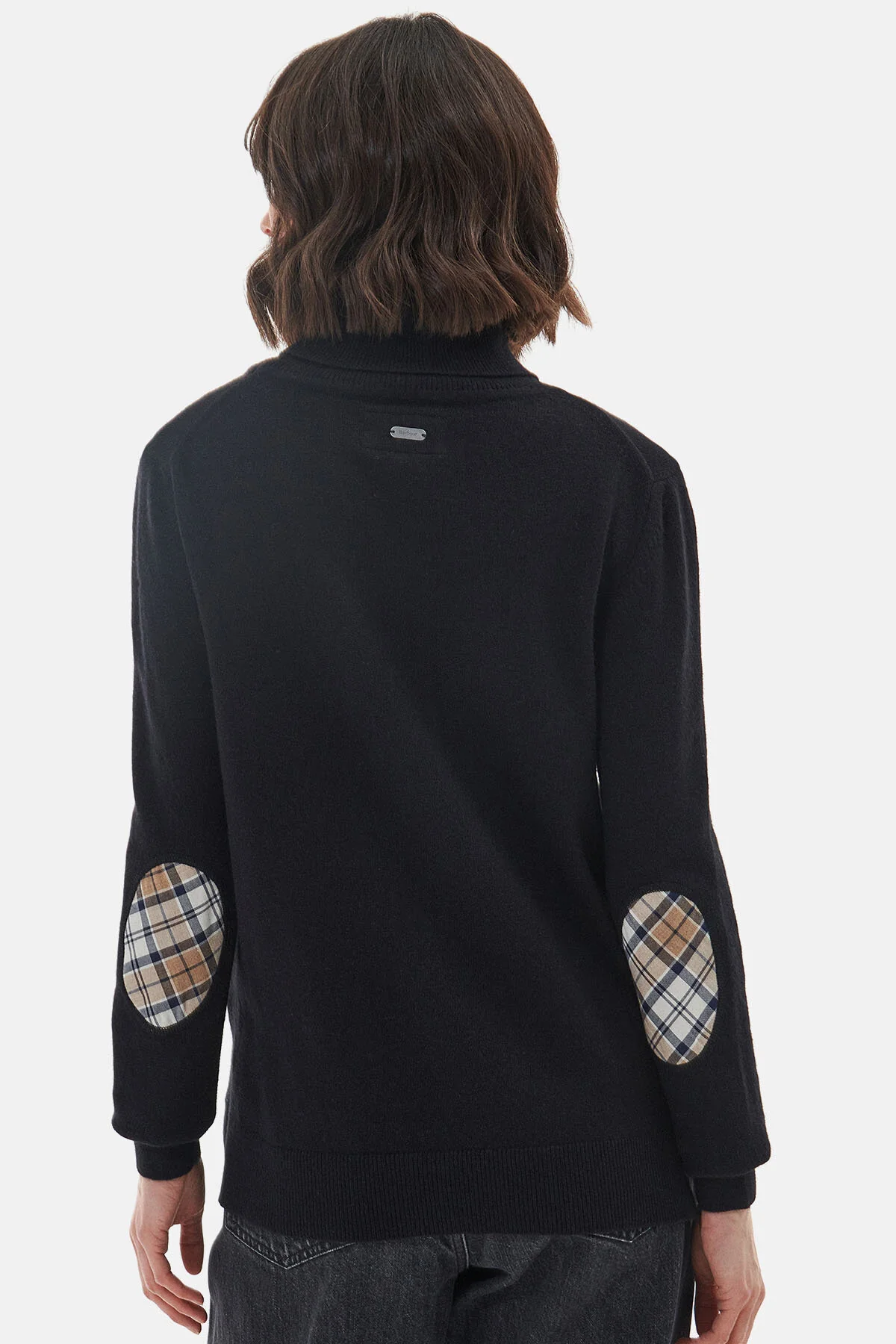 Pendle Roll-Neck Sweatshirt - BLACK/FAWN