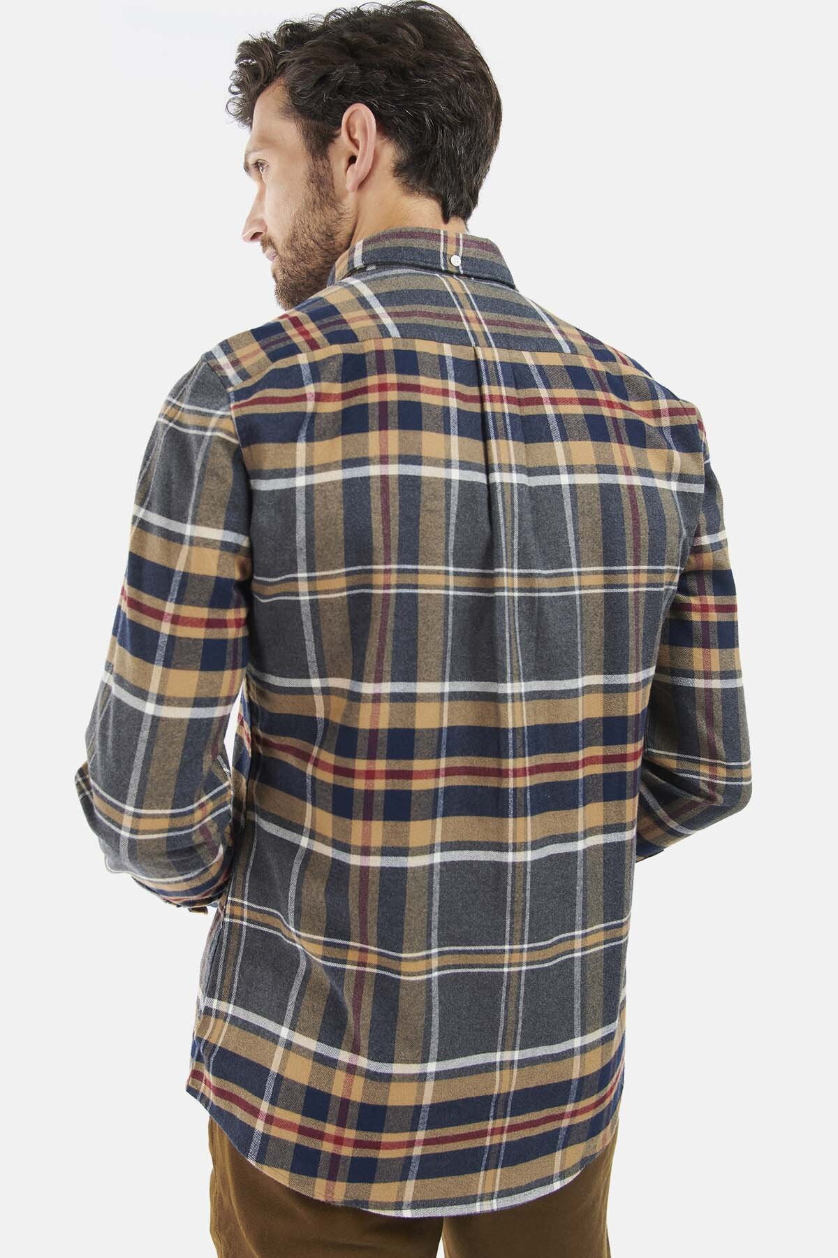 Ronan Check Shirt - GREY MARL