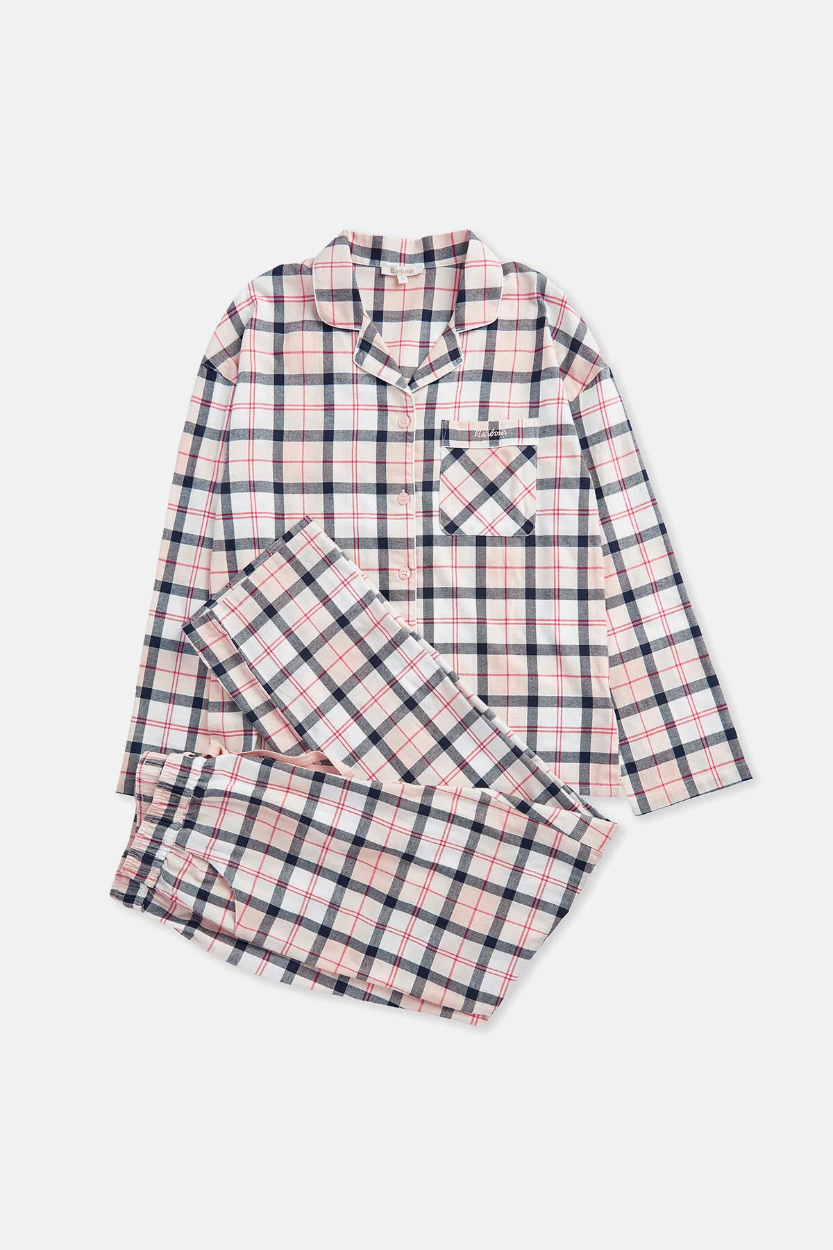 Ellery pyjama set - PINK/NAVY TARTAN