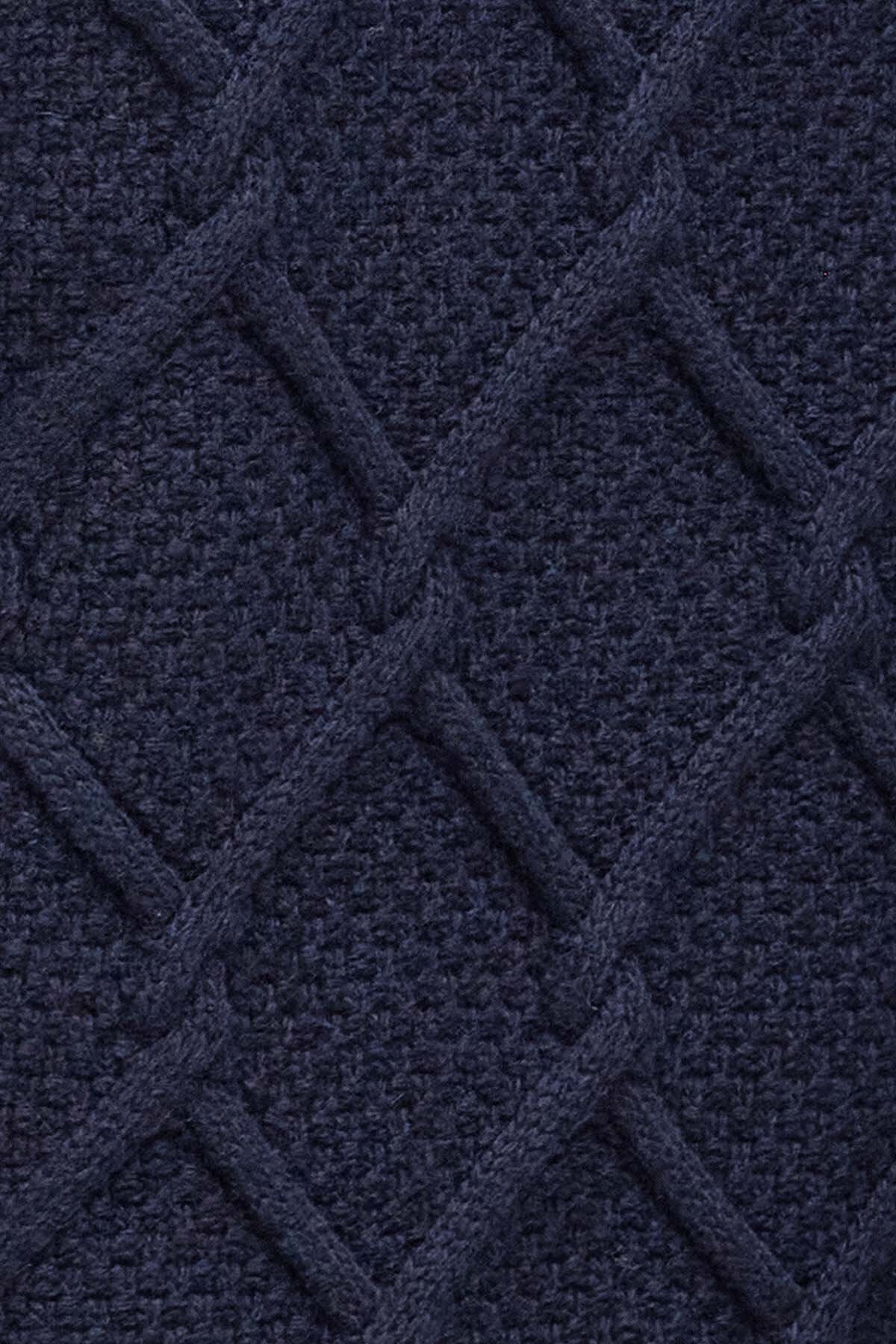 Burne Knit Sweatshirt - NAVY