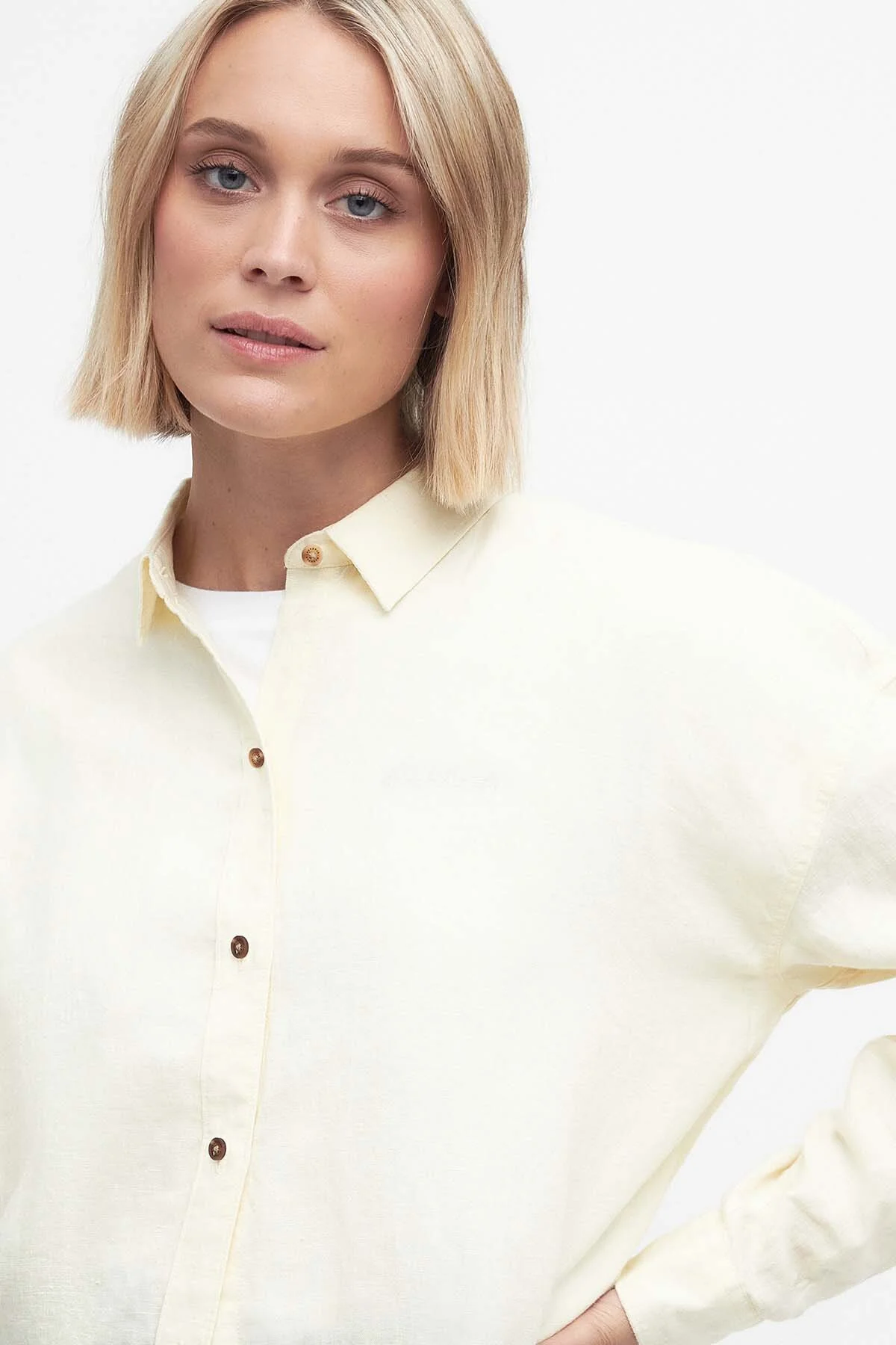 Hampton Relaxed Linen Shirt - LEMON SOUFFLE