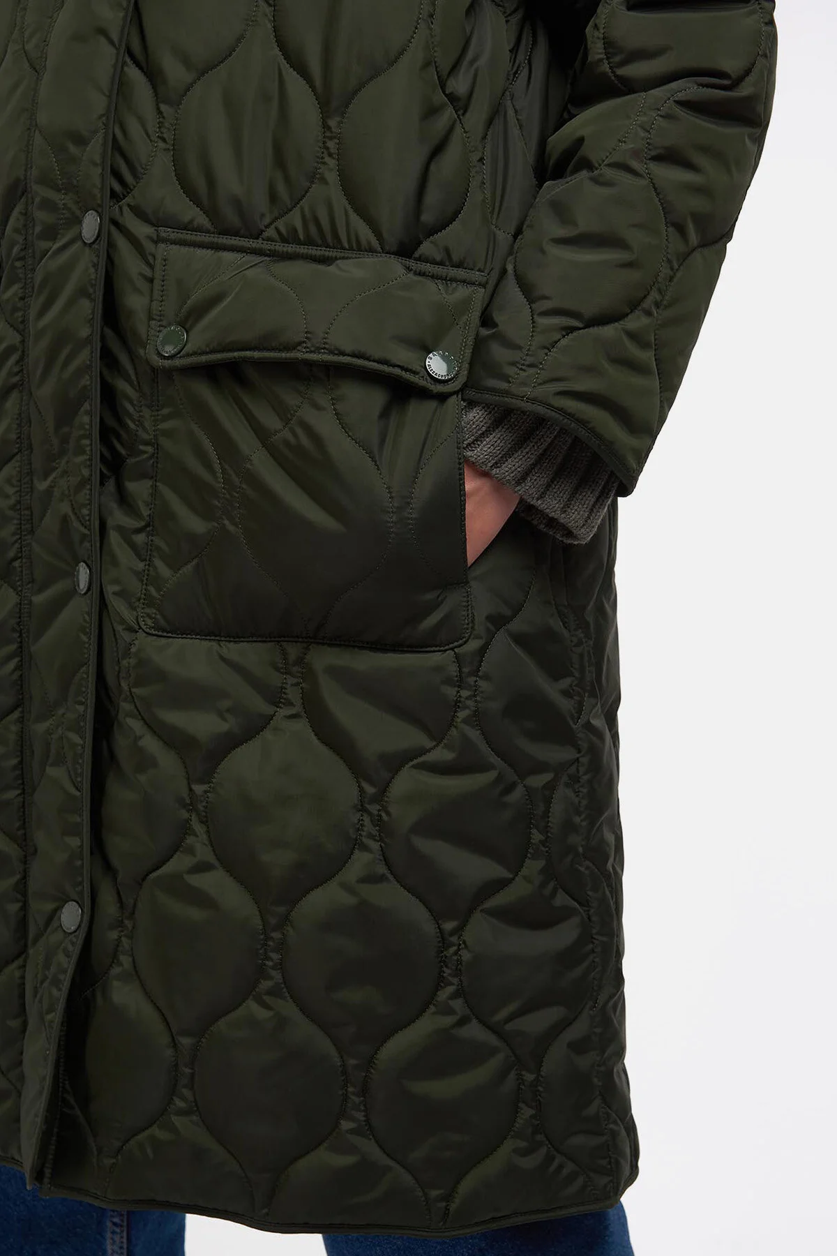 Nevis Quilt Jacket by ALEXACHUNG - SAGE HARLEY GREEN