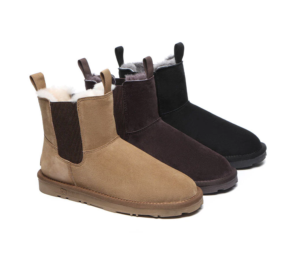 EVERAU? UGG Boots Women Sheepskin Wool Mini Guildford