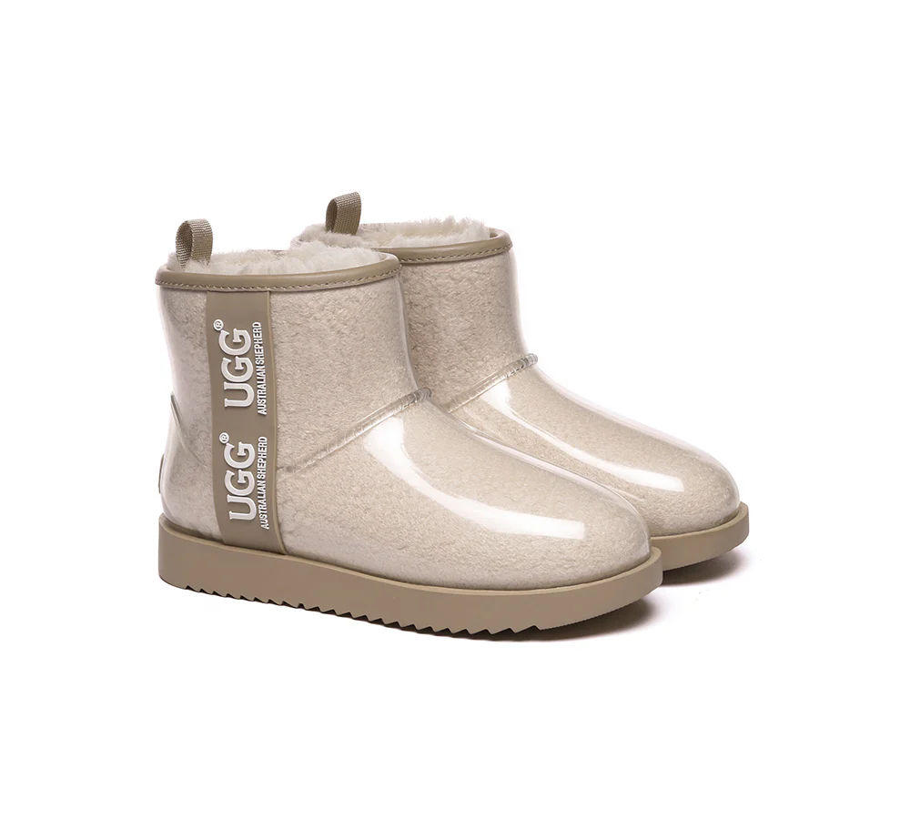 AUSTRALIAN SHEPHERD? UGG Boots Women Clear Waterproof Shearling Coated Classic
