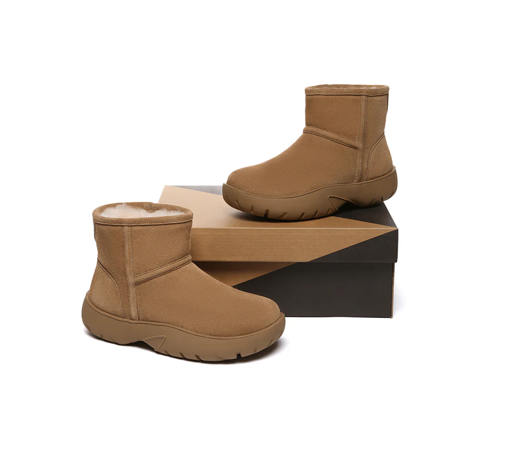 AUSTRALIAN SHEPHERD? UGG Boots Sheepskin Wool Ankle Chunky Mini Classic Salma