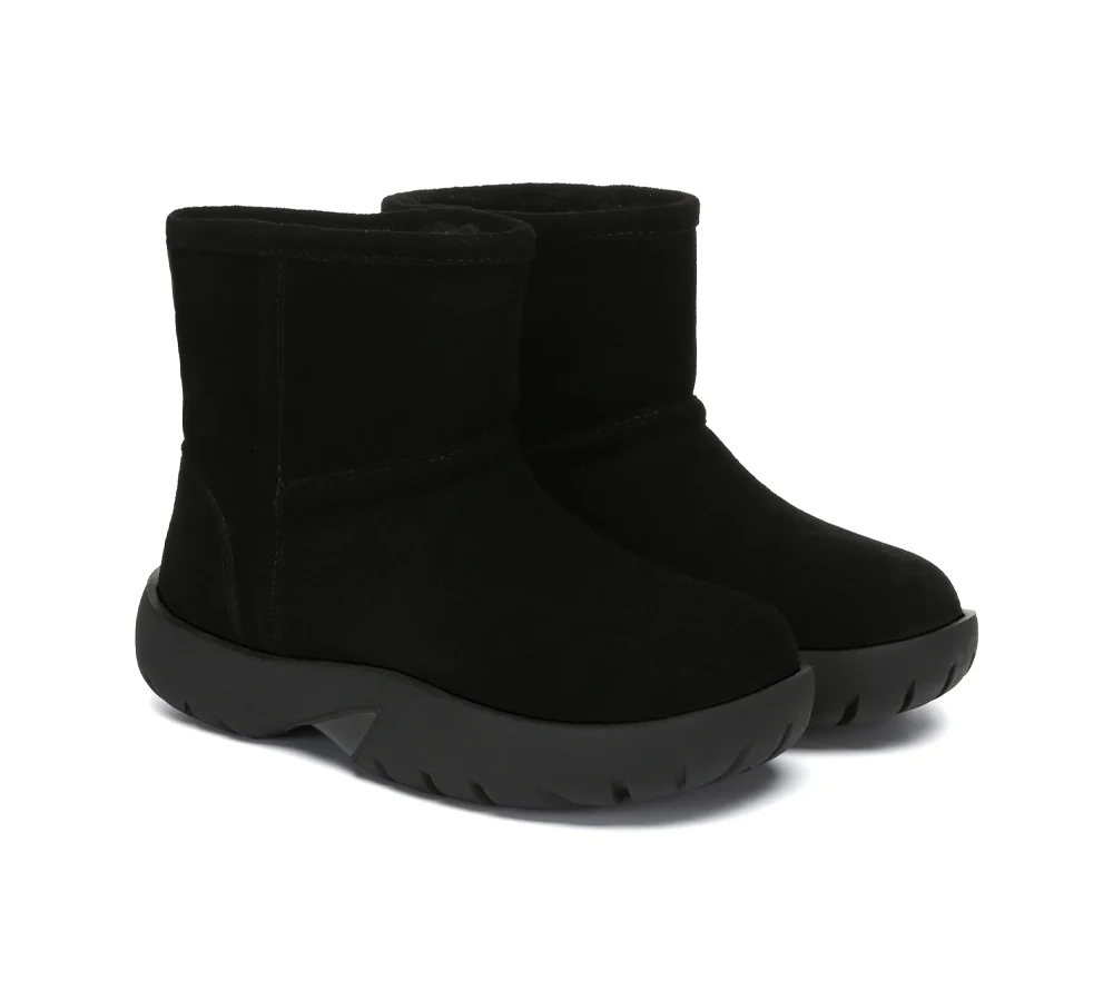 AUSTRALIAN SHEPHERD? UGG Boots Sheepskin Wool Mid Calf Chunky Short Classic Salma