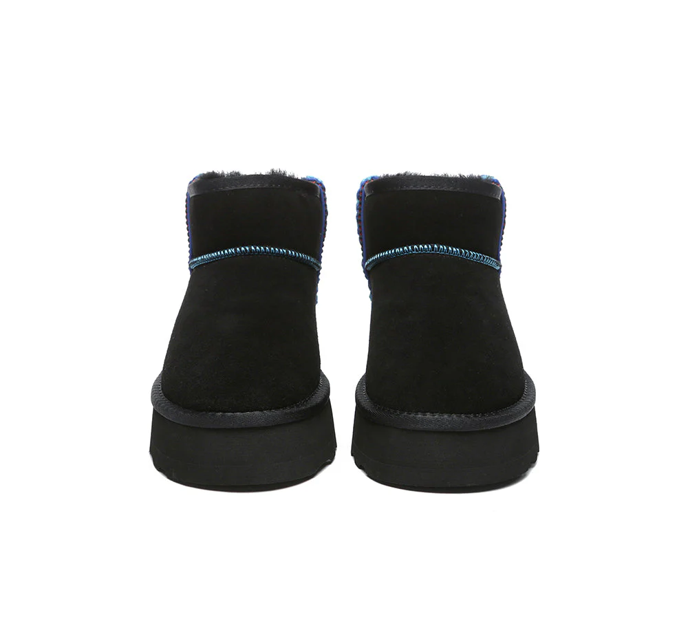 AUSTRALIAN SHEPHERD? UGG Boots Sheepskin Wool Ankle Platform Tazzy Vance