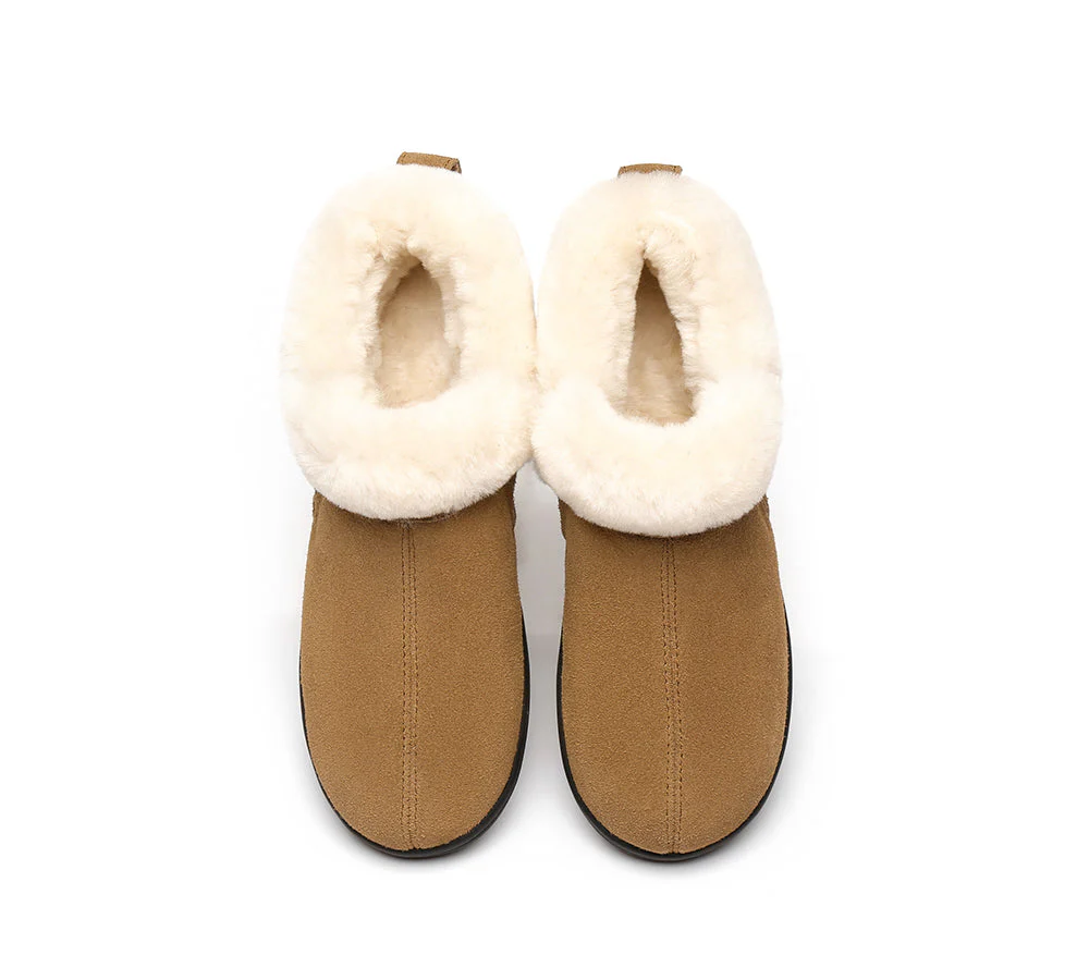 AUSTRALIAN SHEPHERD? UGG Slippers Sheepskin Wool Collar Ankle Daley