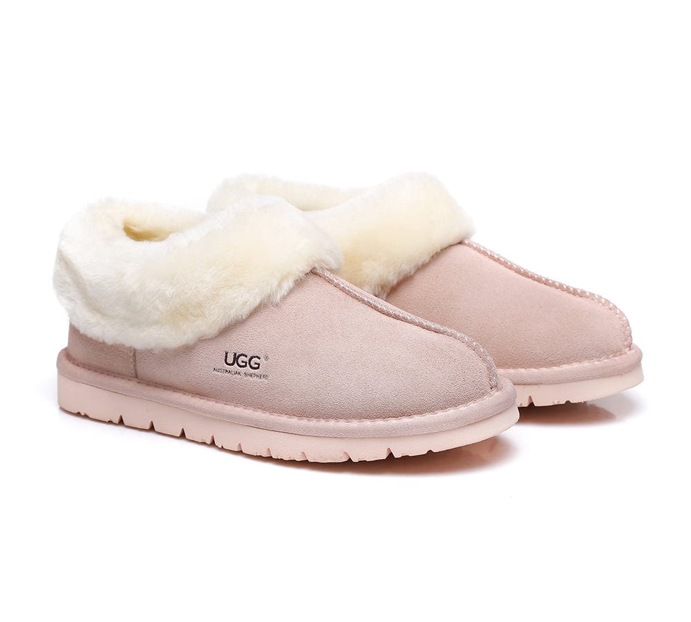 AUSTRALIAN SHEPHERD? UGG Slippers Sheepskin Wool Ankle Homey