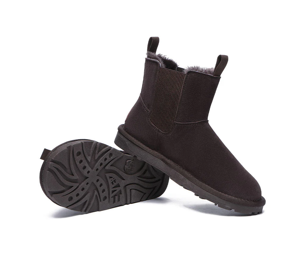 EVERAU? UGG Boots Women Sheepskin Wool Mini Guildford