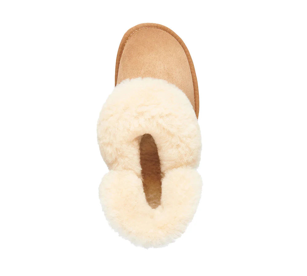 EMU? UGG Slippers Australian Made Sheepskin Wool Platinum Mintaro