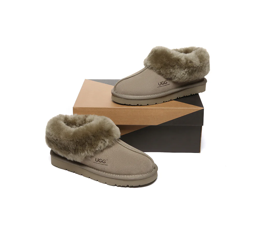 AUSTRALIAN SHEPHERD? UGG Slippers Sheepskin Wool Ankle Homey Special