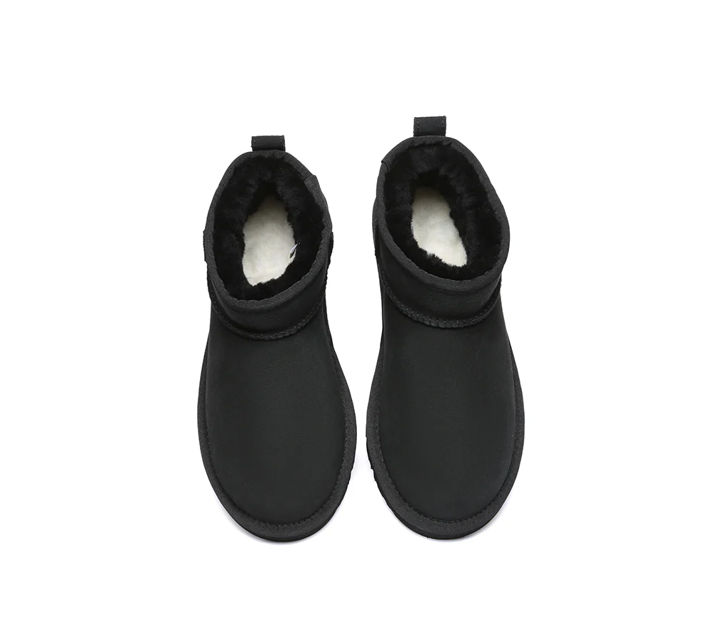 AUSTRALIAN SHEPHERD? UGG Boots Double Faced Sheepskin Wool Ankle Mini Boots Jade