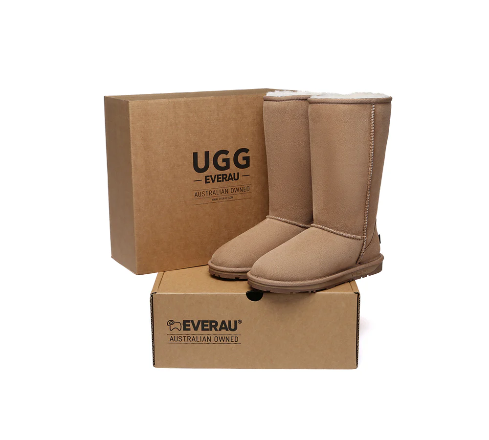 UGG EVERAU? UGG Boots Double Faced Sheepskin Wool Tall Classic