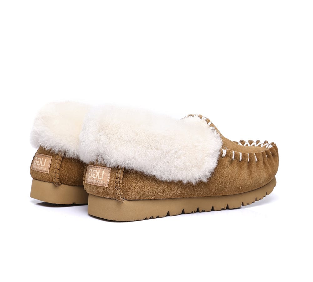 AUSTRALIAN SHEPHERD? UGG Slippers Sheepskin Wool Ankle Popo Moccasins