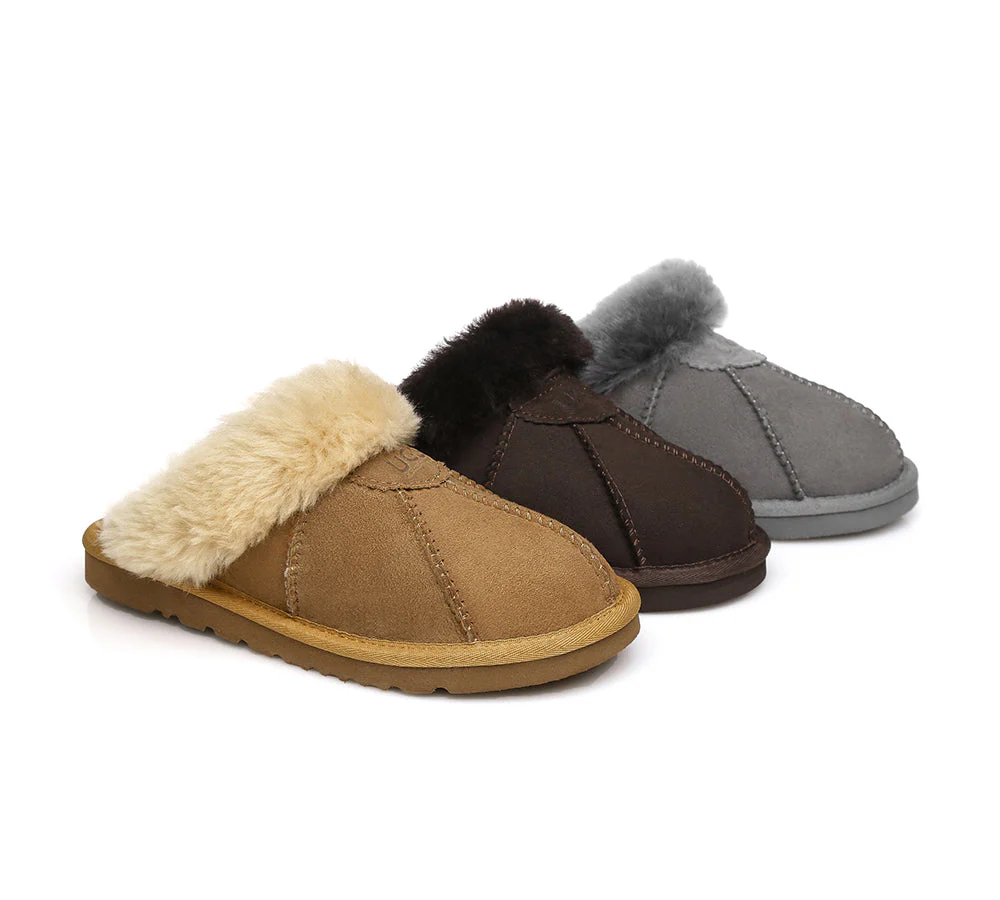 AUSTRALIAN SHEPHERD? UGG Slippers Double Face Sheepskin Wool Robert