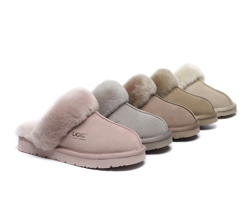 AUSTRALIAN SHEPHERD? UGG Slippers Premium Sheepskin Wool Muffin Special