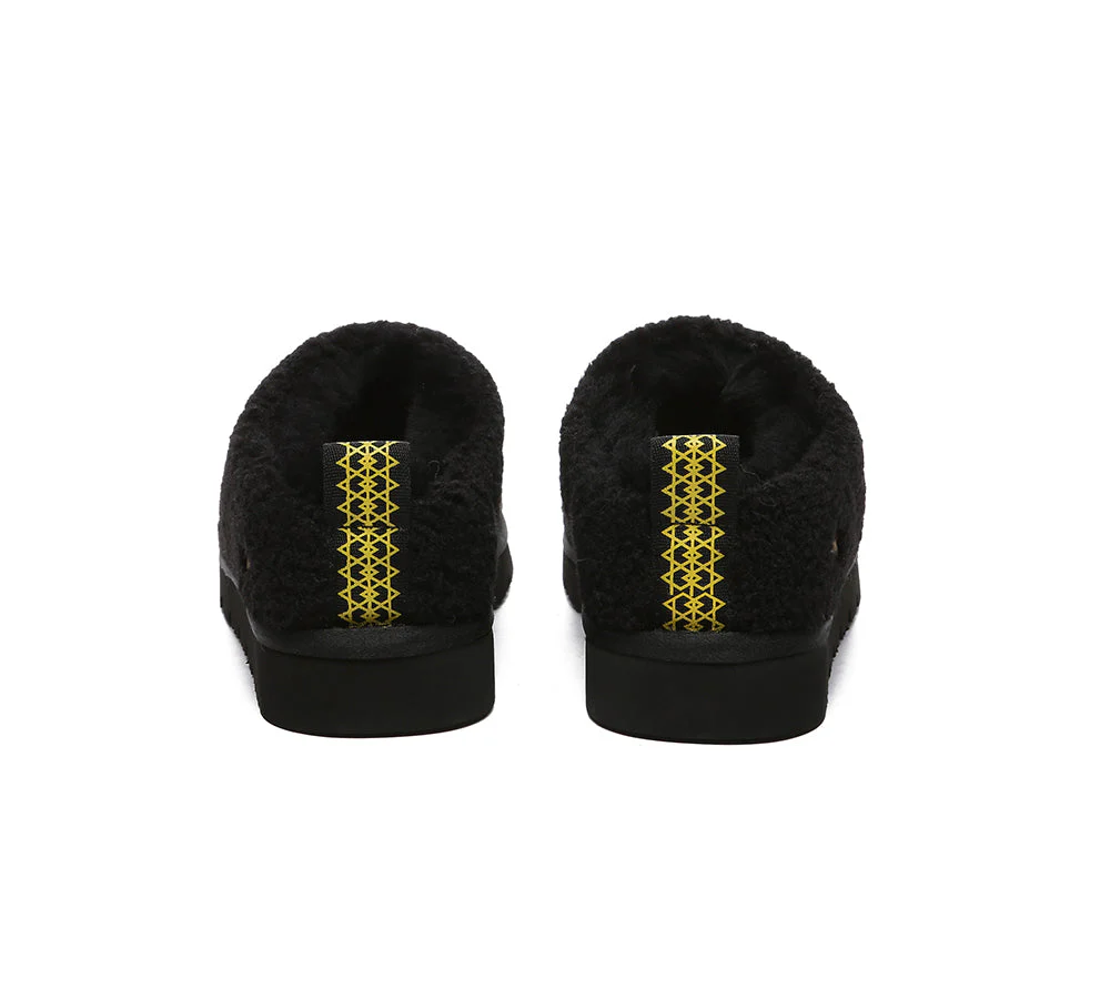 EVERAU? UGG Slippers Sheepskin Wool Plush Ankle Teddycozy