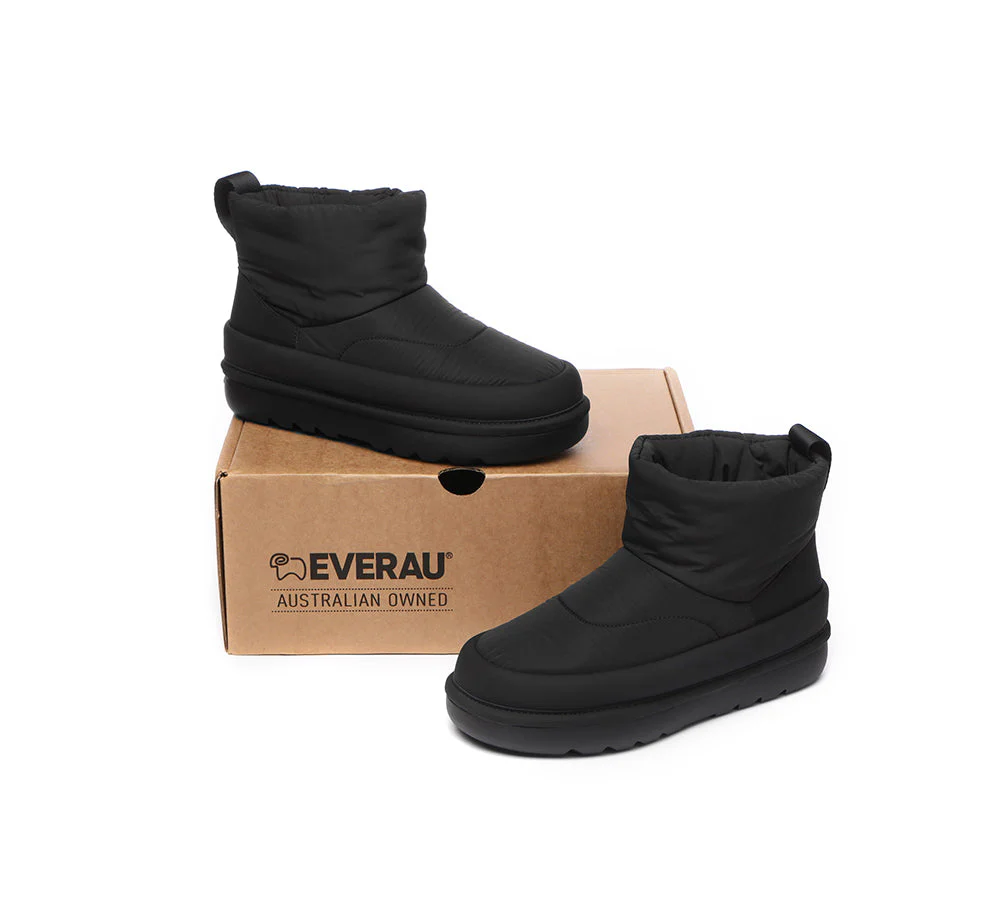 EVERAU? UGG Boots Women Sheepskin Wool Waterproof Ankle Dobra