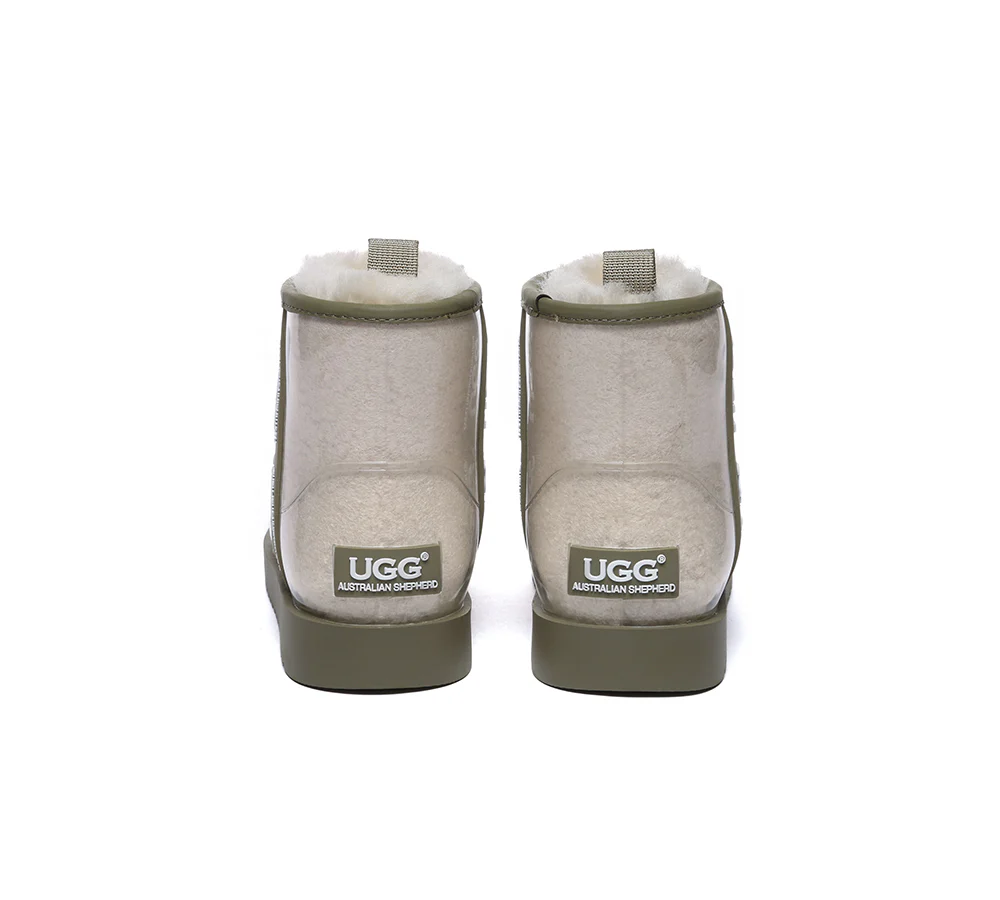 AUSTRALIAN SHEPHERD? UGG Boots Women Clear Waterproof Shearling Coated Classic