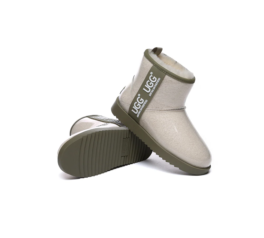 AUSTRALIAN SHEPHERD? UGG Boots Women Clear Waterproof Shearling Coated Classic