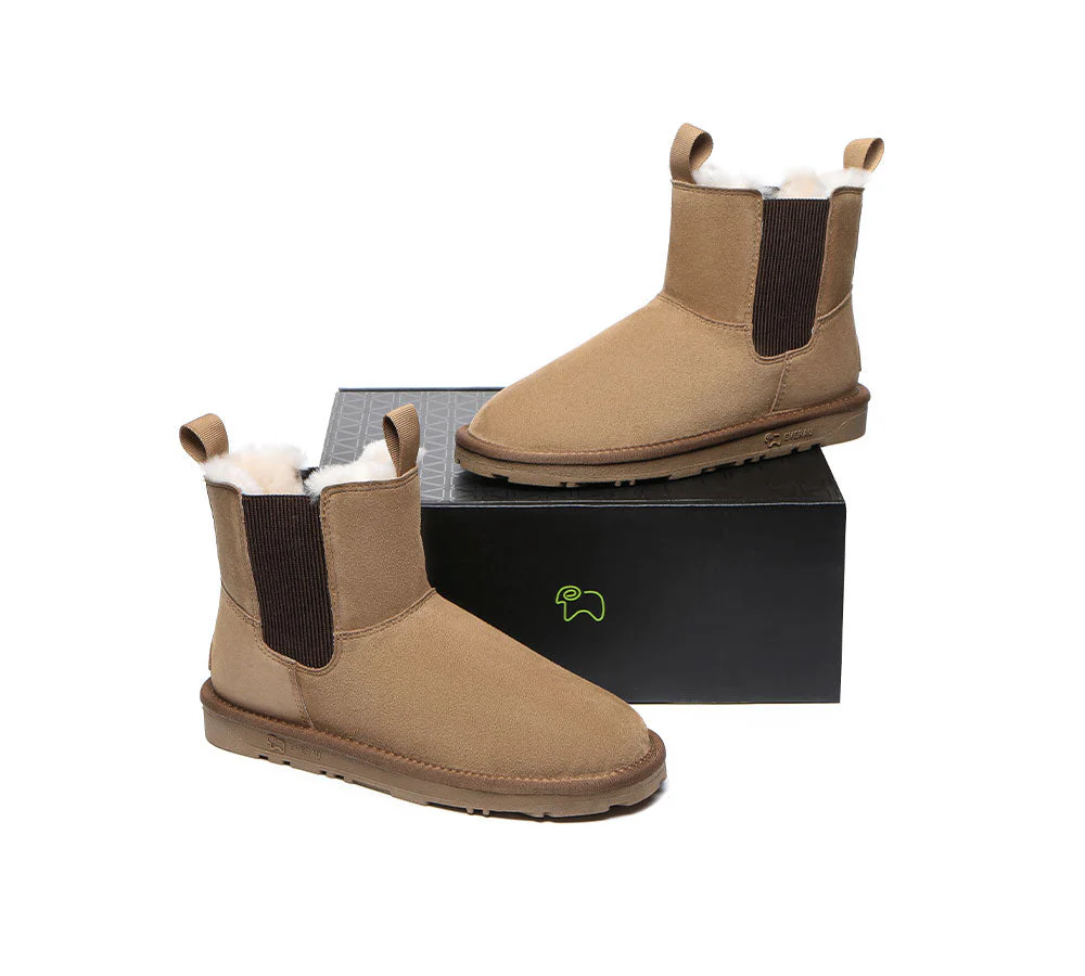 EVERAU? UGG Boots Women Sheepskin Wool Mini Guildford