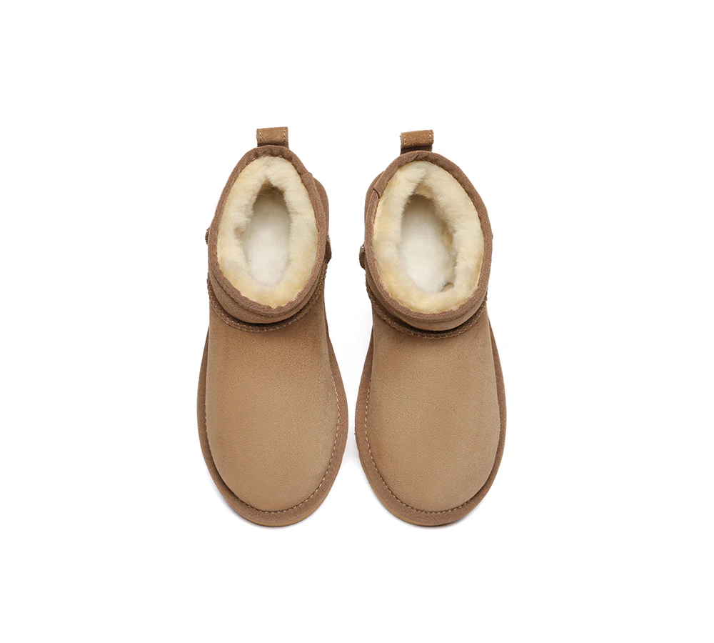 AUSTRALIAN SHEPHERD? UGG Boots Double Faced Sheepskin Wool Ankle Mini Boots Jade