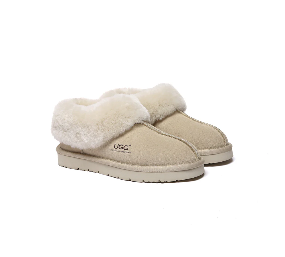 AUSTRALIAN SHEPHERD? UGG Slippers Sheepskin Wool Ankle Homey Special