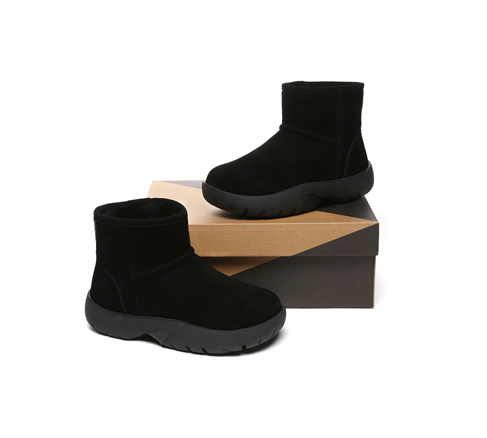 AUSTRALIAN SHEPHERD? UGG Boots Sheepskin Wool Ankle Chunky Mini Classic Salma