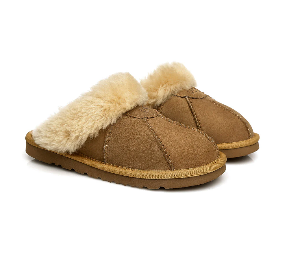 AUSTRALIAN SHEPHERD? UGG Slippers Double Face Sheepskin Wool Robert