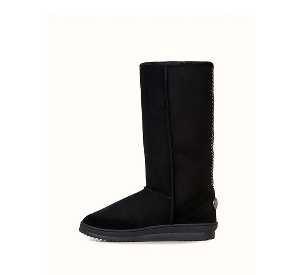 EMU? UGG Boots Australian Made Sheepskin Wool Tall Platinum Outback Hi