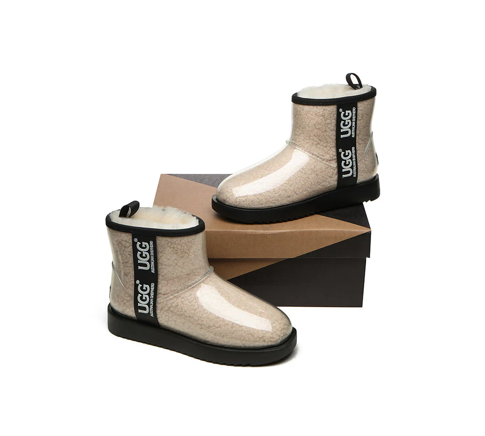 AUSTRALIAN SHEPHERD? UGG Boots Women Clear Waterproof Shearling Coated Classic
