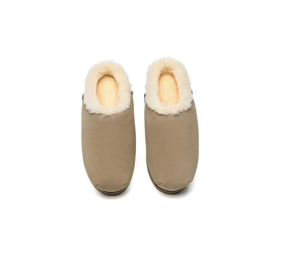 UGG EVERAU? UGG Slippers Sheepskin Wool Chunky Ankle Euro Loaf Pablo