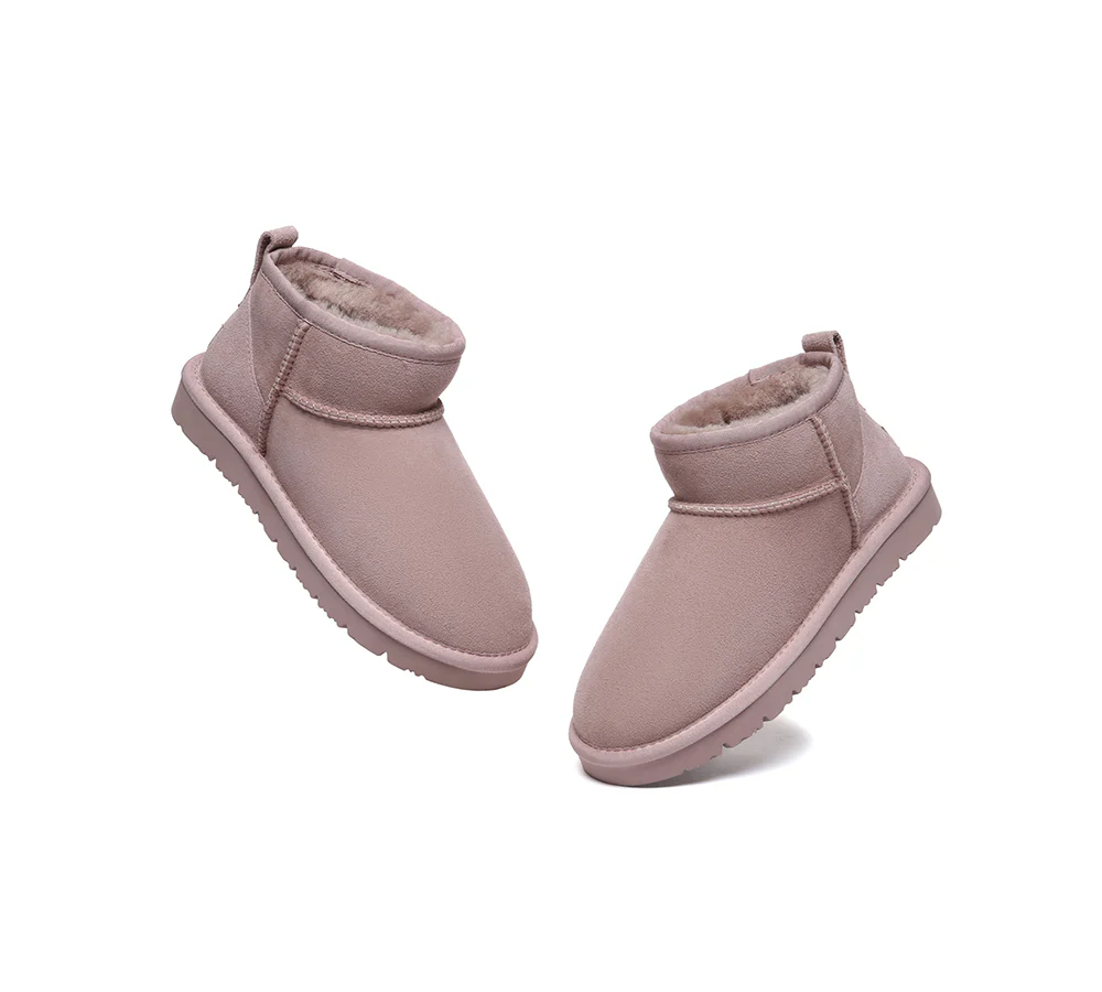 AUSTRALIAN SHEPHERD? UGG Boots Double Faced Sheepskin Wool Ankle Mini Boots Jade