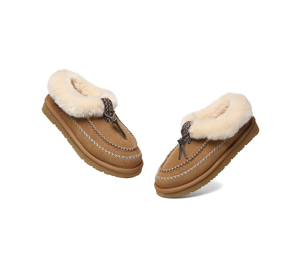 AUSTRALIAN SHEPHERD? UGG Slippers Sheepskin Wool Ankle Casual Draco Moccasins