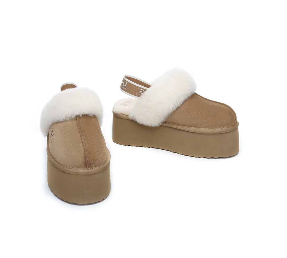 AUSTRALIAN SHEPHERD? UGG Slippers Women Slingback Platform Muffin Plus