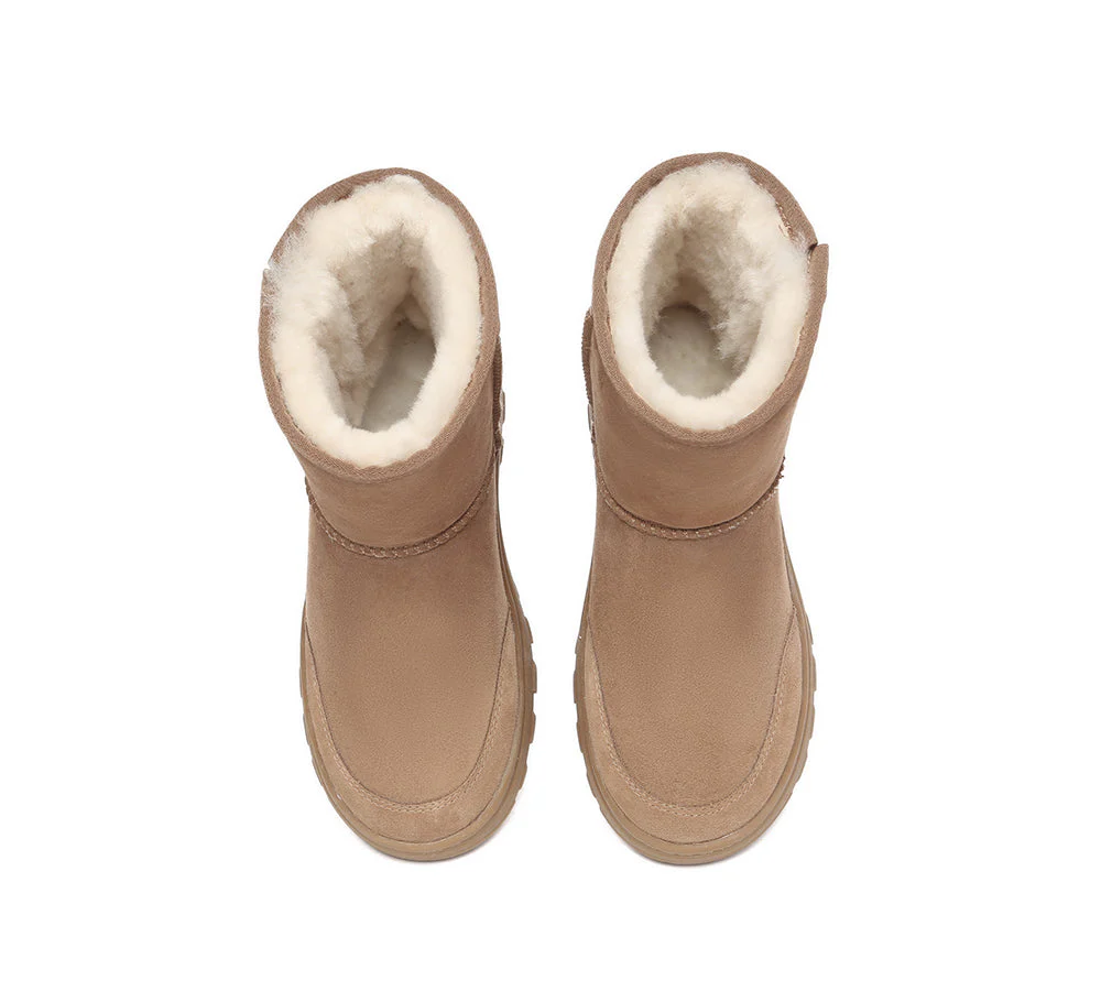 AUSTRALIAN SHEPHERD? UGG Boots Sheepskin Wool Zipper Short Outdoor