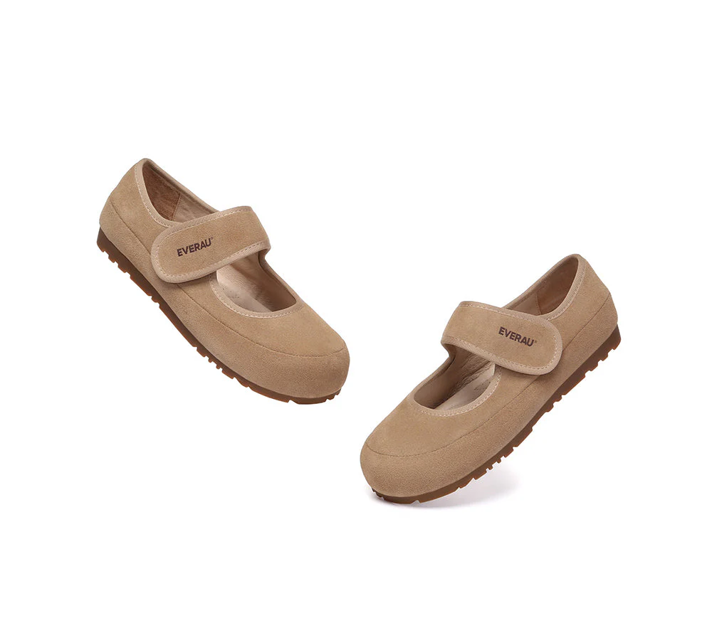 EVERAU? Women Slippers Adjustable Strap Mary Jane Malia