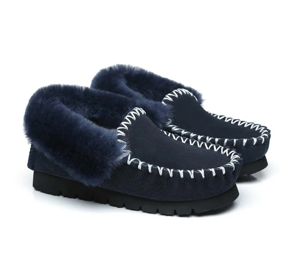 AUSTRALIAN SHEPHERD? UGG Slippers Sheepskin Wool Ankle Popo Moccasins