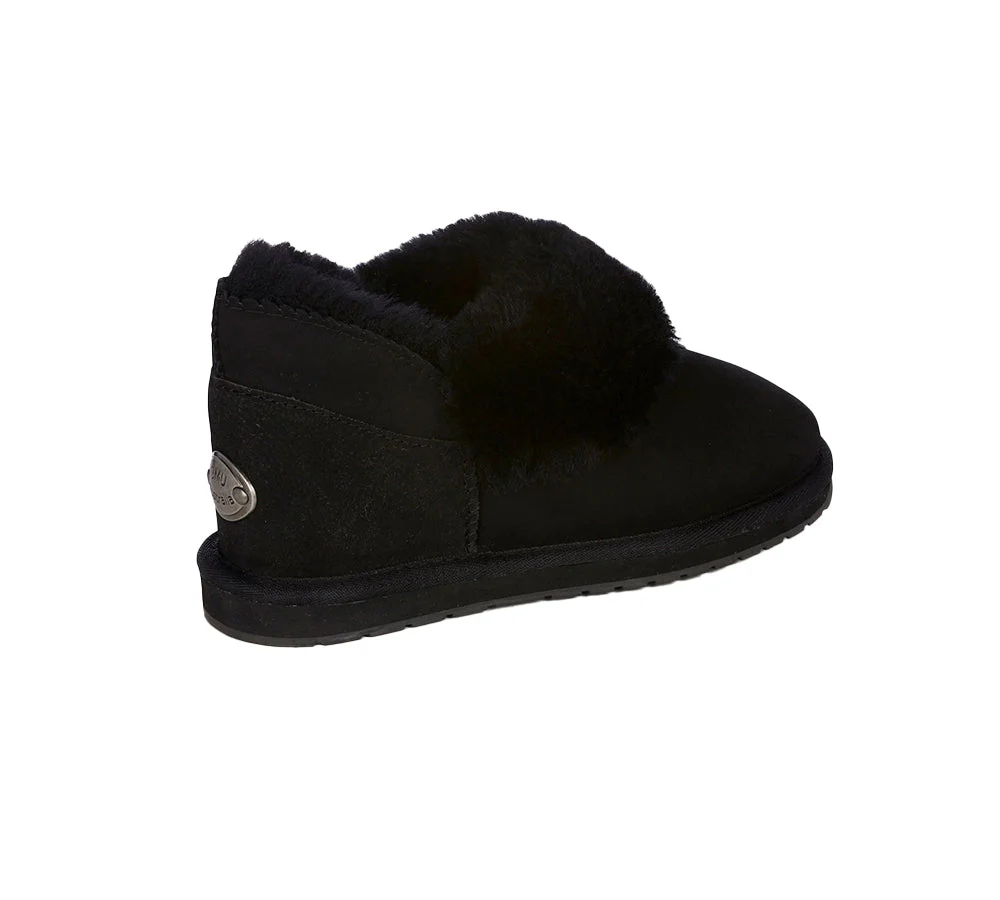 EMU? UGG Slippers Australian Made Sheepskin Wool Platinum Mintaro