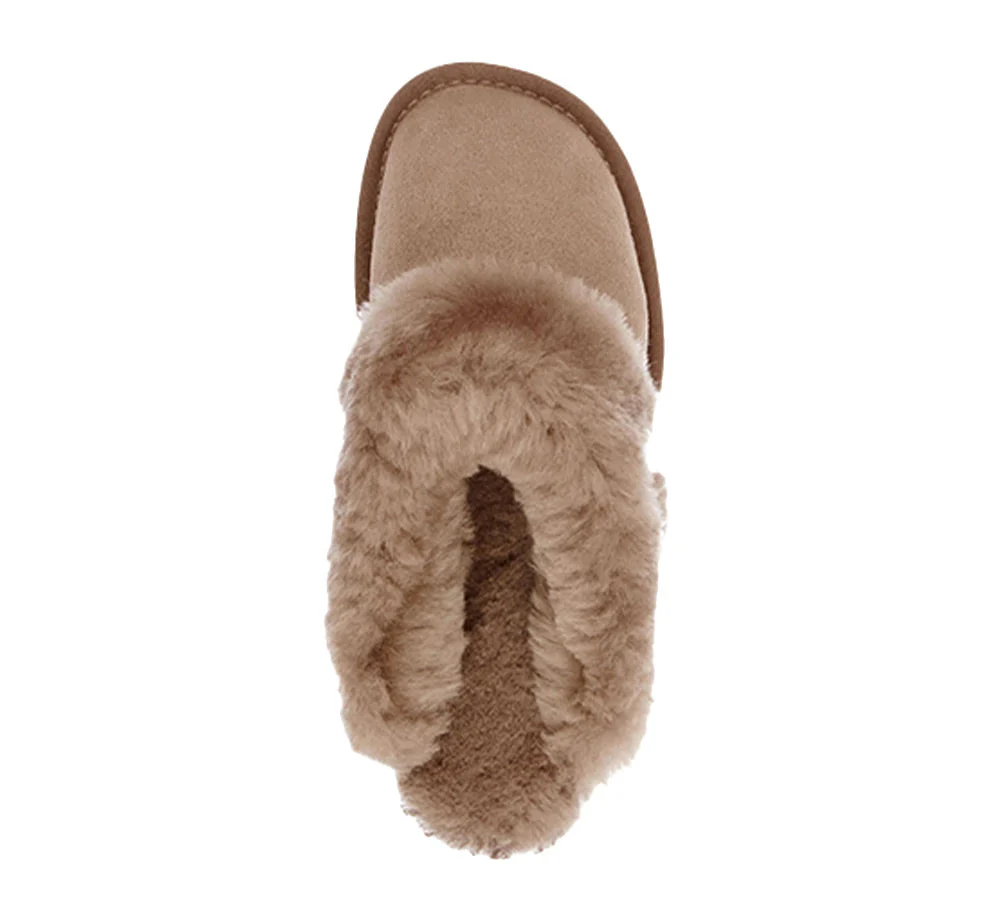 EMU? UGG Slippers Australian Made Sheepskin Wool Scuff Platinum Eden