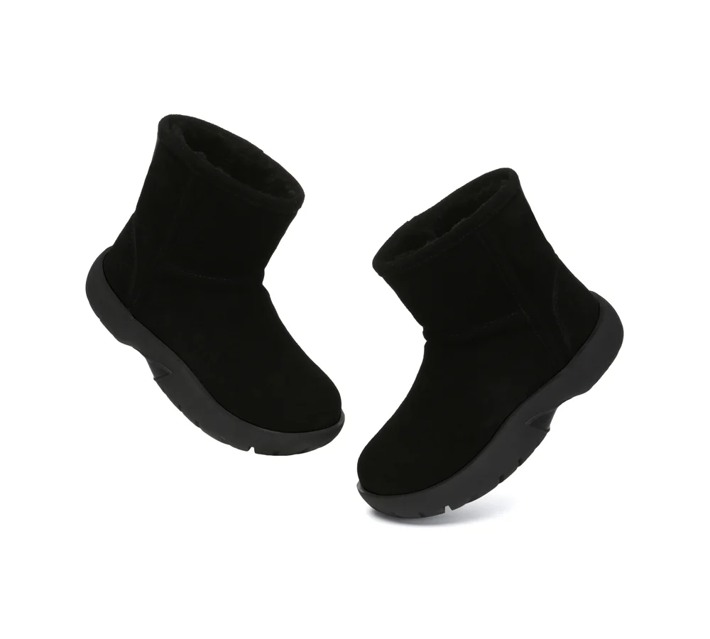 AUSTRALIAN SHEPHERD? UGG Boots Sheepskin Wool Mid Calf Chunky Short Classic Salma