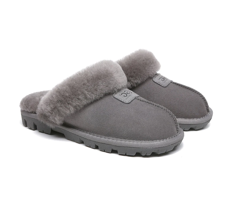 AUSTRALIAN SHEPHERD? UGG Slippers Double Faced Sheepskin Wool Suzie Scuff